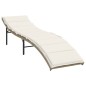 vidaXL Sonnenliegen 2 Stk. mit Auflagen Beige Poly Rattan vidaXL Sonnenliegen 2 Stk. mit Auflagen Beige Poly Rattan