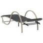 vidaXL Sonnenliegen 2 Stk. mit Auflagen Hellgrau Poly Rattan vidaXL Sonnenliegen 2 Stk. mit Auflagen Hellgrau Poly Rattan