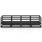 4-Sitzer-Gartensofa Schwarz Kiefer Massivholz 4-Sitzer-Gartensofa Schwarz Kiefer Massivholz