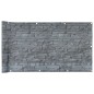 vidaXL Balkon-Sichtschutz Steinoptik Grau 1000x90 cm PVC vidaXL Balkon-Sichtschutz Steinoptik Grau 1000x90 cm PVC