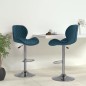 vidaXL Barhocker 2 Stk. Blau Samt vidaXL Barhocker 2 Stk. Blau Samt