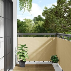vidaXL Balkon-Sichtschutz Creme 700x90 cm PVC