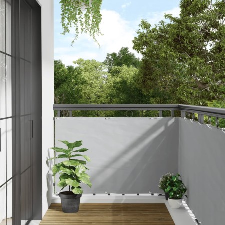 vidaXL Balkon-Sichtschutz Grau 800x90 cm PVC