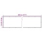 vidaXL Balkon-Sichtschutz Grau 800x90 cm PVC vidaXL Balkon-Sichtschutz Grau 800x90 cm PVC