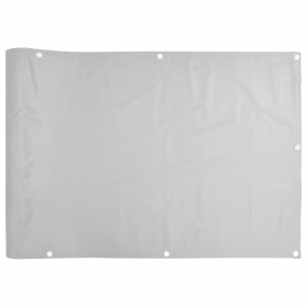 vidaXL Balkon-Sichtschutz Grau 800x120 cm PVC