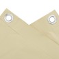 vidaXL Balkon-Sichtschutz Creme 1000x120 cm PVC vidaXL Balkon-Sichtschutz Creme 1000x120 cm PVC