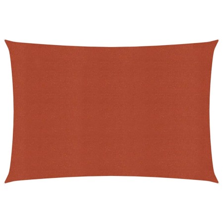 vidaXL Sonnensegel 160 g/m² Terracotta-Rot 2,5x3,5 m HDPE