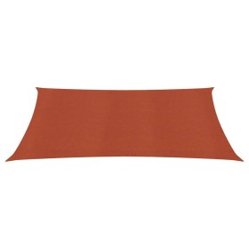 vidaXL Sonnensegel 160 g/m² Terracotta-Rot 2,5x3,5 m HDPE