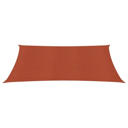 vidaXL Sonnensegel 160 g/m² Terracotta-Rot 2,5x3,5 m HDPE