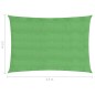 vidaXL Sonnensegel 160 g/m² Hellgrün 2,5x4,5 m HDPE vidaXL Sonnensegel 160 g/m² Hellgrün 2,5x4,5 m HDPE