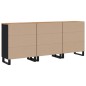 vidaXL Sideboards 3 Stk. Massivholz Akazie vidaXL Sideboards 3 Stk. Massivholz Akazie