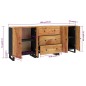 vidaXL Sideboards 3 Stk. Massivholz Akazie vidaXL Sideboards 3 Stk. Massivholz Akazie
