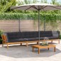 vidaXL 4-tlg. Garten-Sofagarnitur aus Paletten mit Kissen Akazienholz vidaXL 4-tlg. Garten-Sofagarnitur aus Paletten mit Kissen Akazienholz