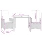 vidaXL 3-tlg. Bistro-Set mit Kissen Schwarz Poly Rattan und Akazie vidaXL 3-tlg. Bistro-Set mit Kissen Schwarz Poly Rattan und Akazie