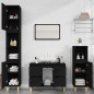 vidaXL Waschbeckenunterschrank Schwarz 80x33x60 cm Holzwerkstoff vidaXL Waschbeckenunterschrank Schwarz 80x33x60 cm Holzwerkstoff