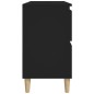 vidaXL Waschbeckenunterschrank Schwarz 80x33x60 cm Holzwerkstoff vidaXL Waschbeckenunterschrank Schwarz 80x33x60 cm Holzwerkstoff