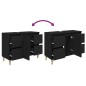 vidaXL Waschbeckenunterschrank Schwarz 80x33x60 cm Holzwerkstoff vidaXL Waschbeckenunterschrank Schwarz 80x33x60 cm Holzwerkstoff