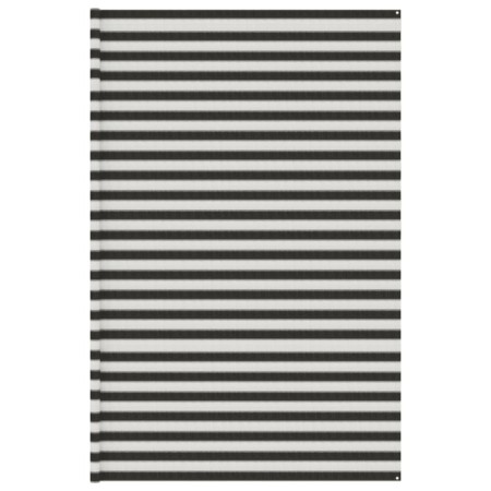 vidaXL Zeltteppich Anthrazit und Weiß 400x700 cm HDPE