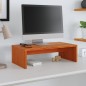 vidaXL Monitorständer Wachsbraun 50x27x15 cm Massivholz Kiefer vidaXL Monitorständer Wachsbraun 50x27x15 cm Massivholz Kiefer