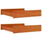 vidaXL Bettschubladen 2 Stk. Wachsbraun Massivholz Kiefer vidaXL Bettschubladen 2 Stk. Wachsbraun Massivholz Kiefer