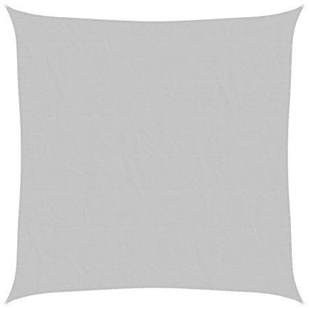 vidaXL Sonnensegel Hellgrau 3,6x3,6 m 100% Polyester Oxford
