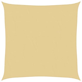 vidaXL Sonnensegel Sandfarbe 7x7 m 100% Polyester Oxford