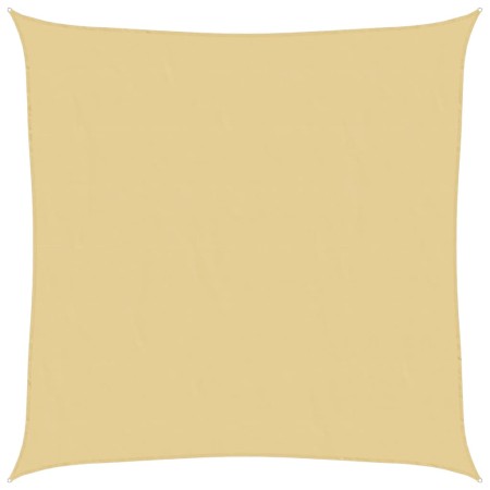 vidaXL Sonnensegel Sandfarbe 7x7 m 100% Polyester Oxford