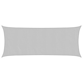 vidaXL Sonnensegel Hellgrau 5x2 m 100% Polyester Oxford