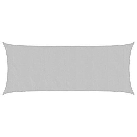 vidaXL Sonnensegel Hellgrau 5x2 m 100% Polyester Oxford