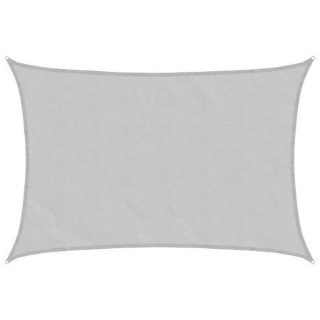 vidaXL Sonnensegel Hellgrau 4x3 m 100% Polyester Oxford