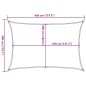 vidaXL Sonnensegel Hellgrau 4x3 m 100% Polyester Oxford vidaXL Sonnensegel Hellgrau 4x3 m 100% Polyester Oxford