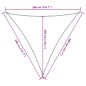 vidaXL Sonnensegel Hellgrau 3,6x3,6x3,6 m 100% Polyester Oxford vidaXL Sonnensegel Hellgrau 3,6x3,6x3,6 m 100% Polyester Oxford