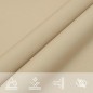 vidaXL Sonnensegel Beige 2x2x2 m 100% Polyester Oxford vidaXL Sonnensegel Beige 2x2x2 m 100% Polyester Oxford