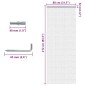 vidaXL Türvorhang aus Ketten 80x212 cm Aluminium vidaXL Türvorhang aus Ketten 80x212 cm Aluminium