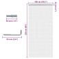 vidaXL Türvorhang aus Ketten 100x226 cm Aluminium vidaXL Türvorhang aus Ketten 100x226 cm Aluminium