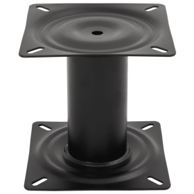 vidaXL Stuhlfuß für Bootssitz Schwarz 18 cm Stahl