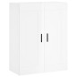 vidaXL Highboard Hochglanz-Weiß 69,5x34x180 cm Holzwerkstoff vidaXL Highboard Hochglanz-Weiß 69,5x34x180 cm Holzwerkstoff