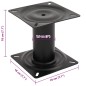 vidaXL Stuhlfuß für Bootssitz Schwarz 18 cm Stahl vidaXL Stuhlfuß für Bootssitz Schwarz 18 cm Stahl