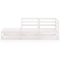 vidaXL 3-tlg. Garten-Lounge-Set Weiß Massivholz Kiefer vidaXL 3-tlg. Garten-Lounge-Set Weiß Massivholz Kiefer