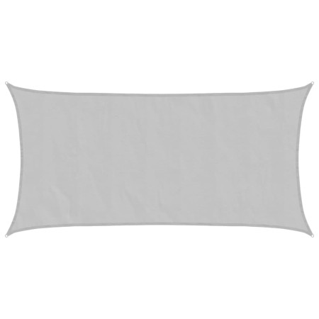 vidaXL Sonnensegel Hellgrau 7x4 m 100% Polyester Oxford