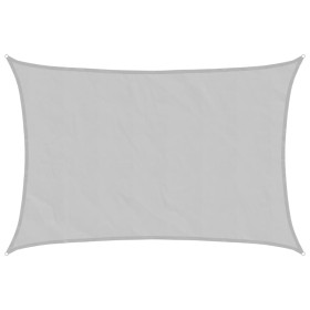 vidaXL Sonnensegel Hellgrau 5x4 m 100% Polyester Oxford