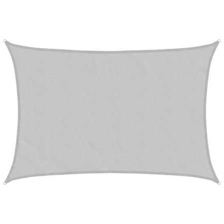 vidaXL Sonnensegel Hellgrau 5x4 m 100% Polyester Oxford