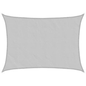 vidaXL Sonnensegel Hellgrau 8x6 m 100% Polyester Oxford