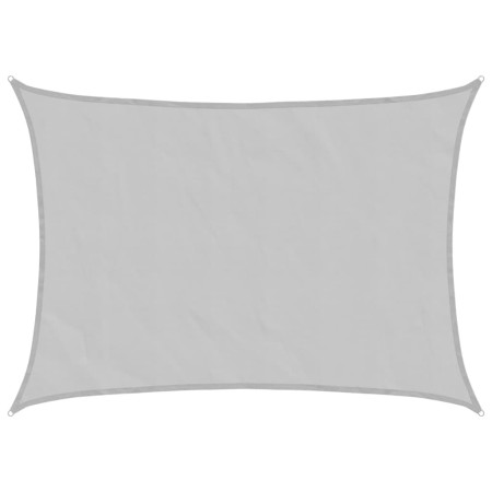 vidaXL Sonnensegel Hellgrau 8x6 m 100% Polyester Oxford