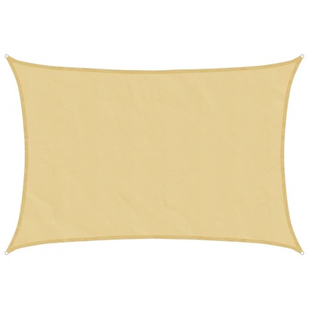 vidaXL Sonnensegel Sandfarbe 3,5x2,5 m 100% Polyester Oxford