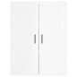 vidaXL Highboard Hochglanz-Weiß 69,5x34x180 cm Holzwerkstoff vidaXL Highboard Hochglanz-Weiß 69,5x34x180 cm Holzwerkstoff