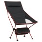 vidaXL Campingstühle 2 Stk. Klappbar Schwarz Oxford-Gewebe Aluminium vidaXL Campingstühle 2 Stk. Klappbar Schwarz Oxford-Gewebe Aluminium