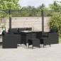 vidaXL 6-tlg. Garten-Sofagarnitur mit Kissen Schwarz Poly Rattan vidaXL 6-tlg. Garten-Sofagarnitur mit Kissen Schwarz Poly Rattan
