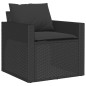 vidaXL 6-tlg. Garten-Sofagarnitur mit Kissen Schwarz Poly Rattan vidaXL 6-tlg. Garten-Sofagarnitur mit Kissen Schwarz Poly Rattan