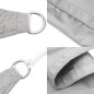 vidaXL Sonnensegel Hellgrau 4x4x4 m 100% Polyester Oxford vidaXL Sonnensegel Hellgrau 4x4x4 m 100% Polyester Oxford